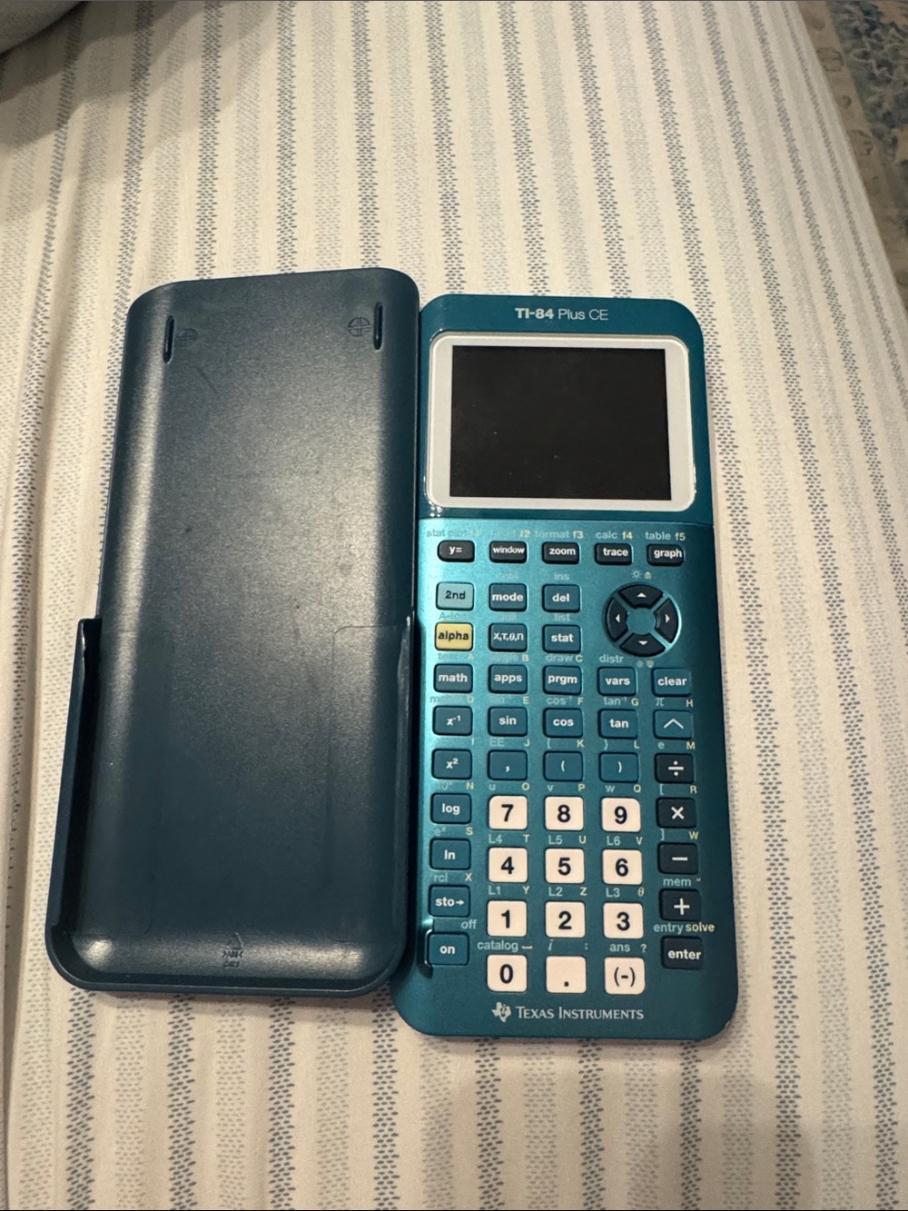 Texas Instruments TI-84 Plus CE Graphing Calculator Teal Blue